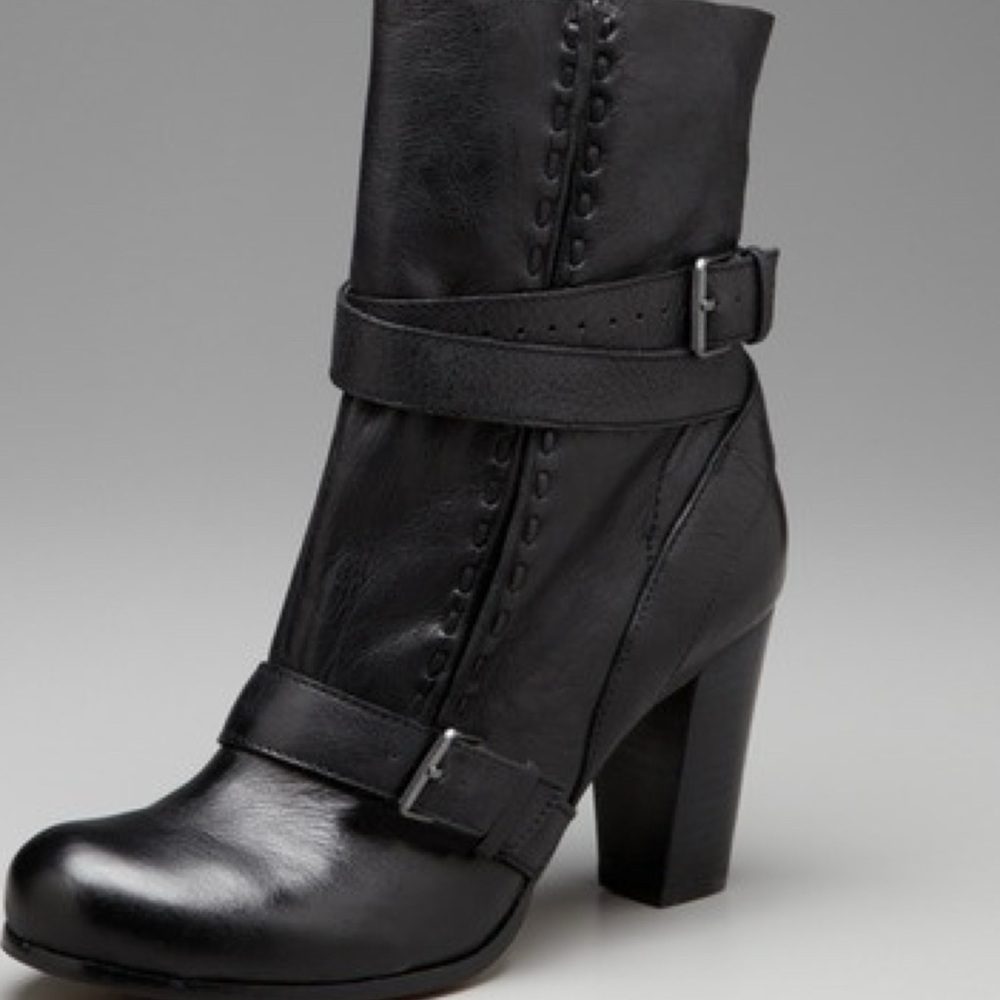 Rosegold Shoes Black Heeled Boots (worn once)